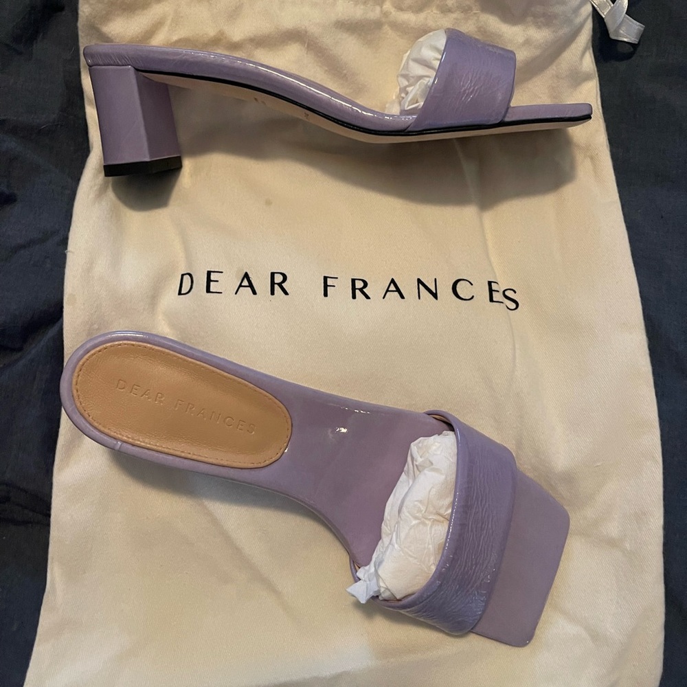 Brand New! Dear Frances Chaise Mule Lilac size 38/7.5